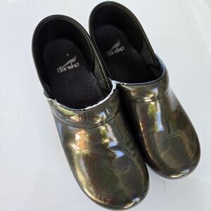 Dansko Professional Womens Iridescent Rainbow Glitter Clogs Size‎ 40 US 9.5
